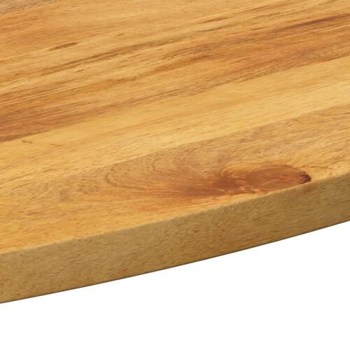 Bordplade 100x50x2,5 cm oval massivt mangotræ