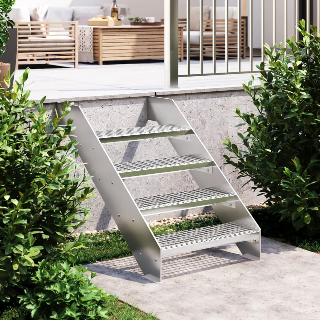 Trappetrin 60x24x7 cm trinrist galvaniseret stål