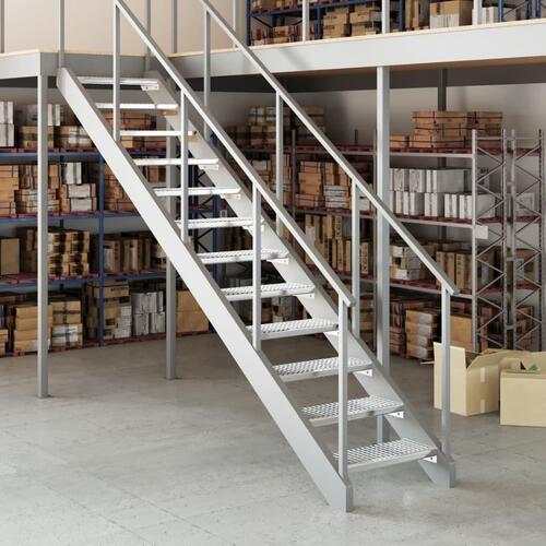 Trappetrin 60x24x7 cm trinrist galvaniseret stål