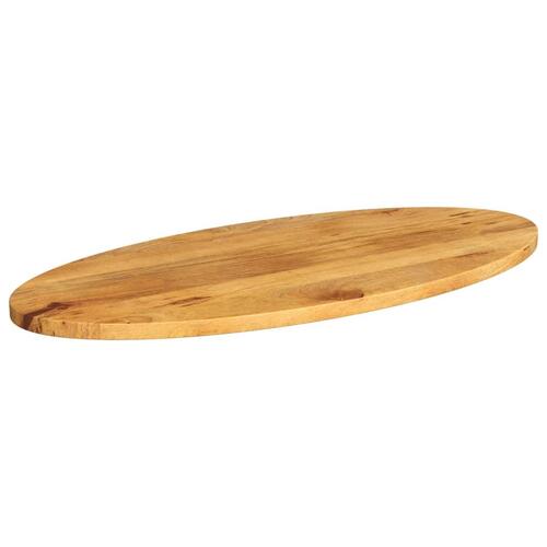 Bordplade 120x50x2,5 cm oval massivt mangotræ