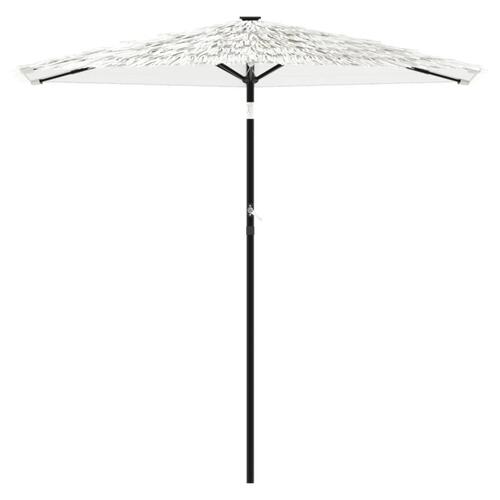 Parasol med stålstang 223x223x213 cm hvid