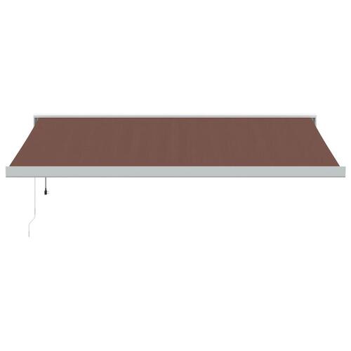 Markise 400x300 cm automatisk betjening brun