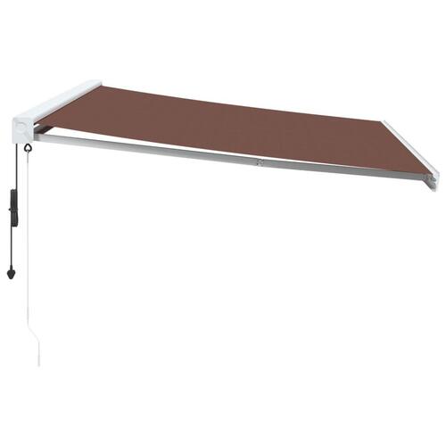 Markise 400x300 cm automatisk betjening brun