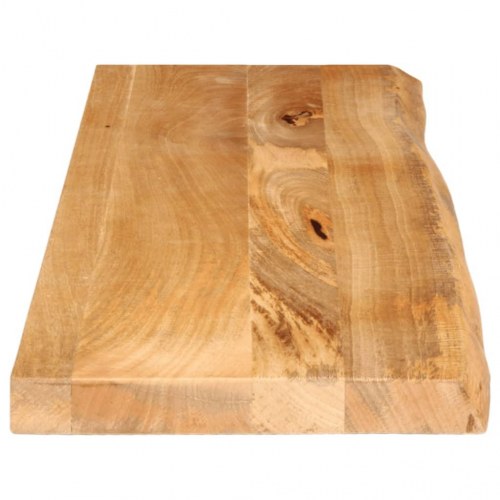 Bordplade 110x30x2,5 cm naturlig kant massivt mangotræ