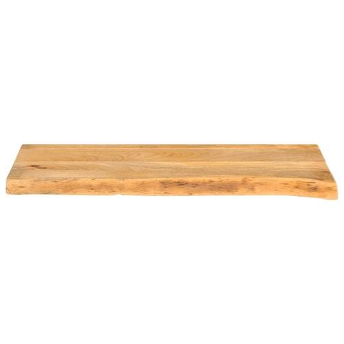Bordplade 90x20x2,5 cm naturlig kant massivt mangotræ