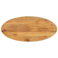Bordplade 140x50x2,5 cm oval massivt mangotræ