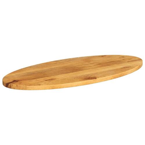 Bordplade 140x50x2,5 cm oval massivt mangotræ