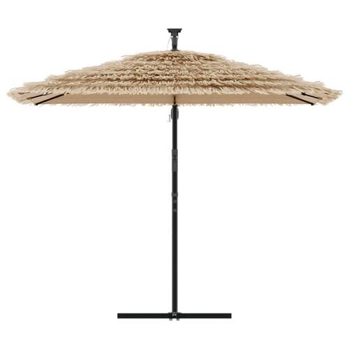 Haveparasol med stålstang 269x269x235 cm brun