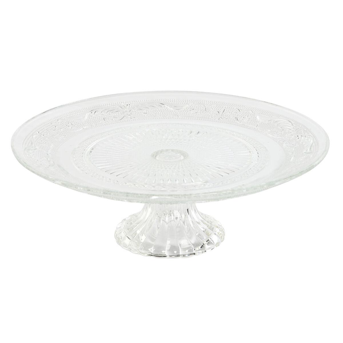 Snack bakke Home ESPRIT Gennemsigtig Krystal 23 x 23 x 8 cm