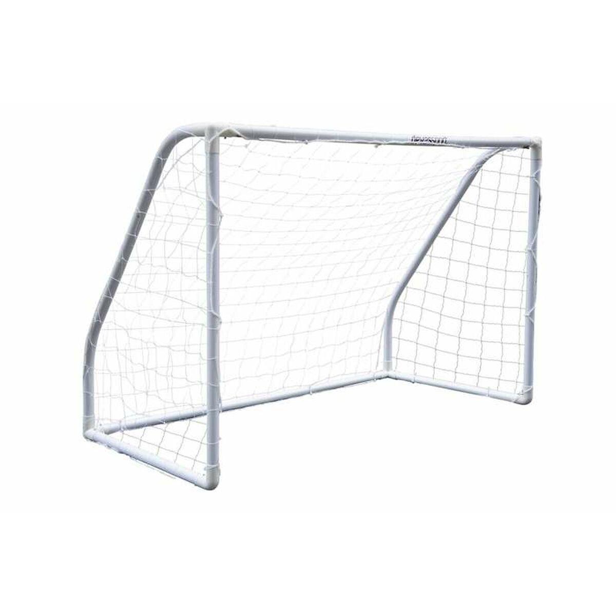 Devessport fodboldmål 180 × 91 × 120 cm - Hvid, foldbart