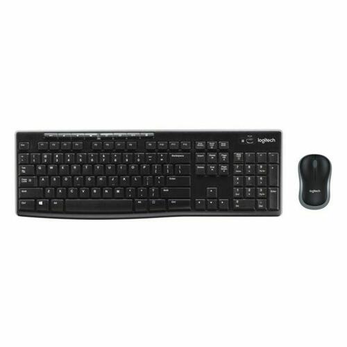 Tastatur og trådløs mus Logitech 920-004513 Sort Spansk qwerty QWERTY