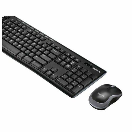 Tastatur og trådløs mus Logitech 920-004513 Sort Spansk qwerty QWERTY