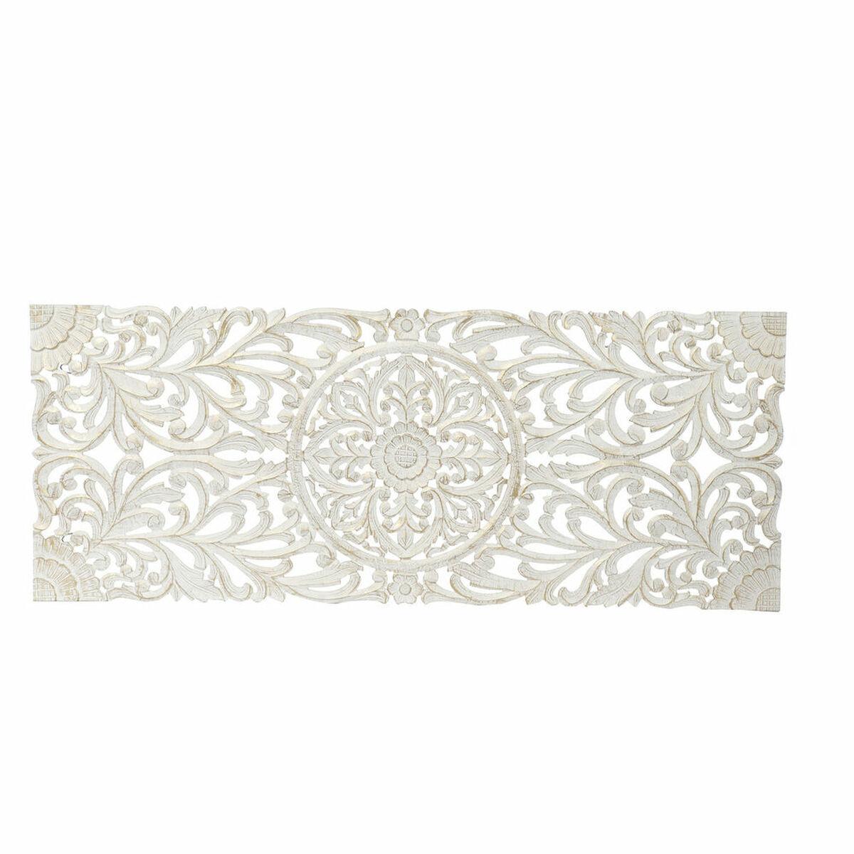 Sengegavl Hvid Gylden Træ Træ MDF 151 x 2 x 60 cm