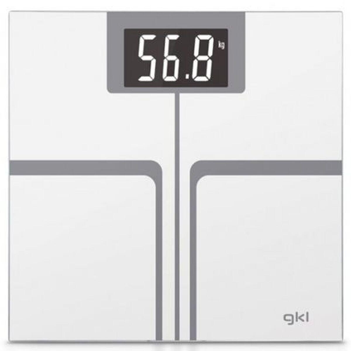 Personvægt digital GKL FITMAX White - 200 kg, hvid