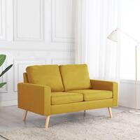 2-personers sofa stof gul