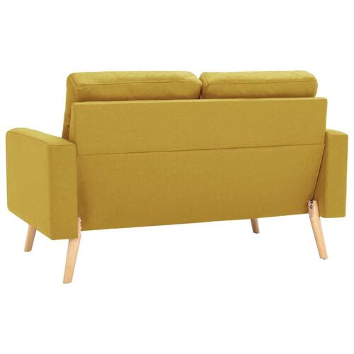 2 personers sofa stof gul