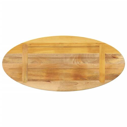 Bordplade 80x40x3,8 cm oval massivt mangotræ
