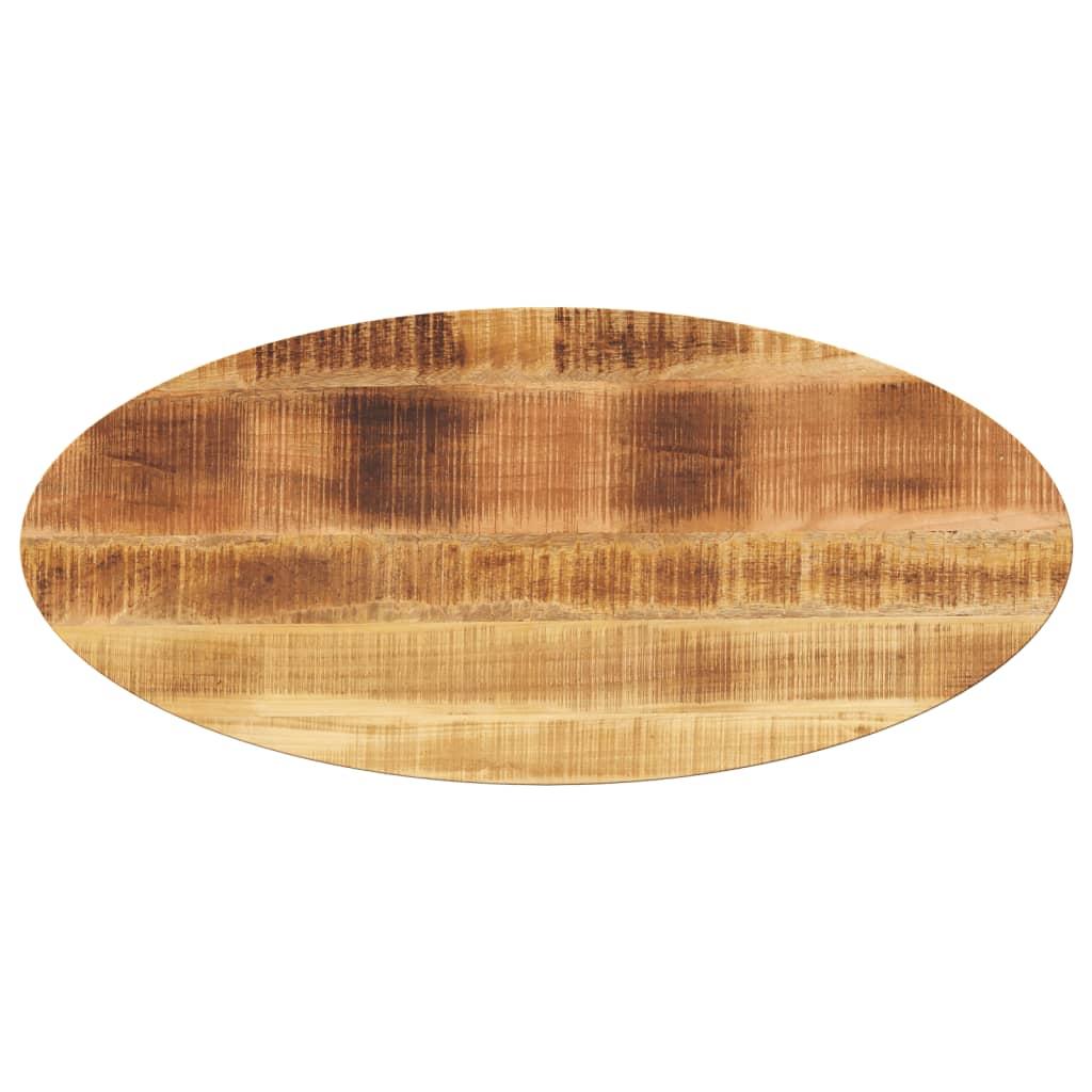 Bordplade 110x50x2,5 cm oval massivt mangotræ