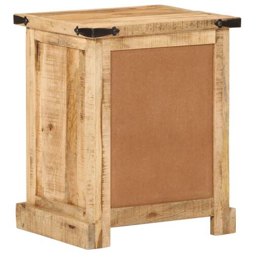 Sengebord 40x35x50 cm massivt mangotræ