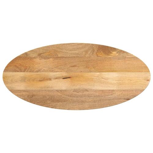 Bordplade 90x40x2,5 cm oval massivt mangotræ