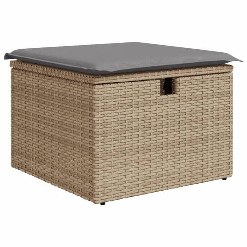 Sofasæt til haven 11 dele med hynder polyrattan beige