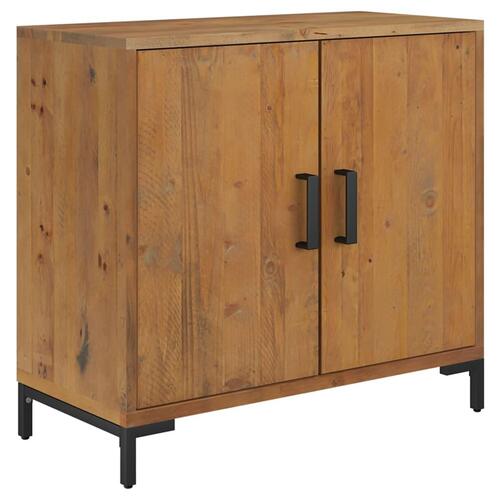 Skænk 75x35x70 cm massivt fyrretræ brun