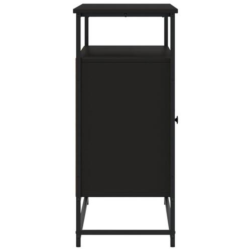 Skab 100x35x80 cm konstrueret træ sort