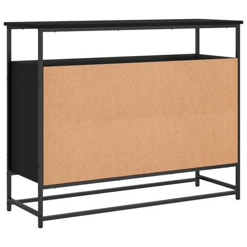 Skab 100x35x80 cm konstrueret træ sort
