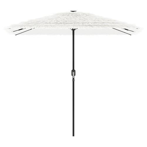 Haveparasol med stålstang 248x248x248 cm hvid