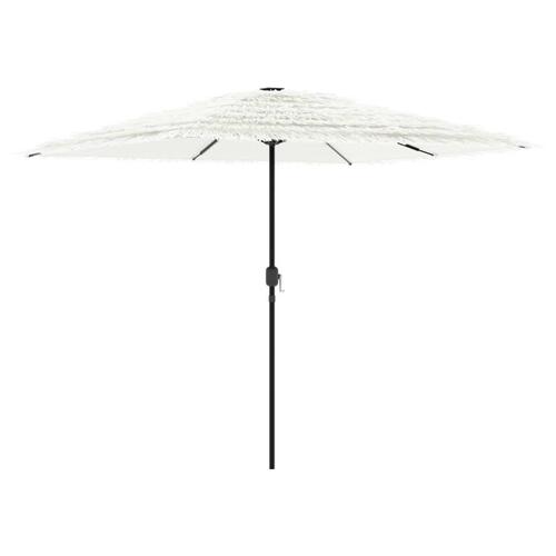 Haveparasol med stålstang 248x248x248 cm hvid