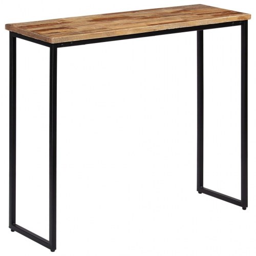 Konsolbord massivt genanvendt teak 90 x 30 x 76 cm