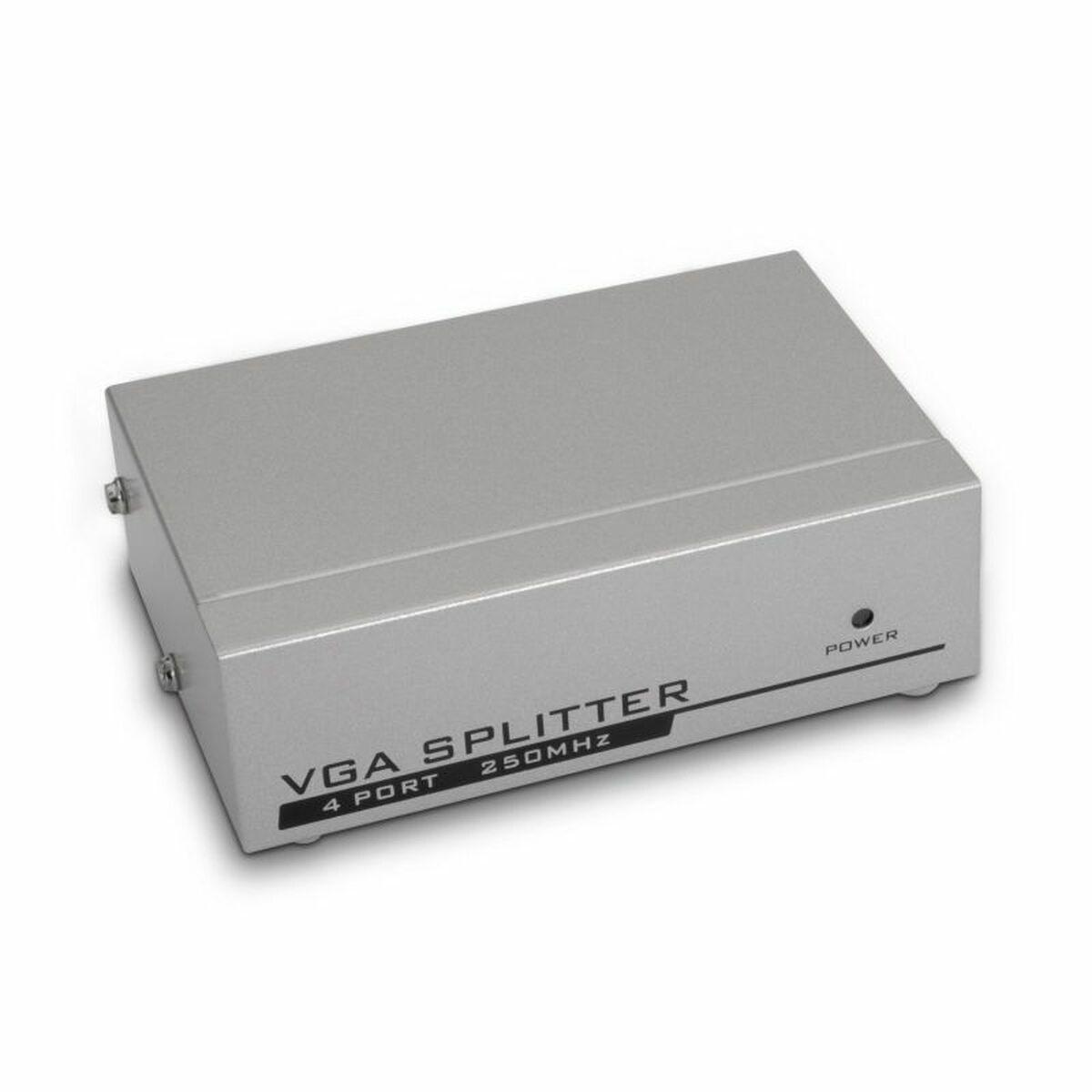 VGA splitter 4-port Aisens - grå/sølv