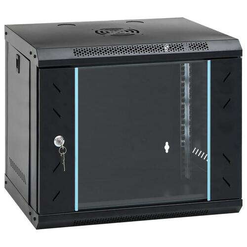 Væghængt netværksskab 53x40x45 cm 9U IP20 19"