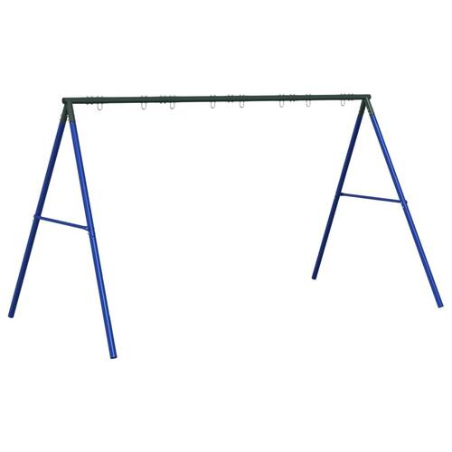 Gyngestativ med 8 kroge stål blå