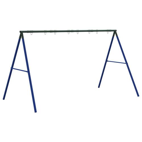 Gyngestativ med 8 kroge stål blå