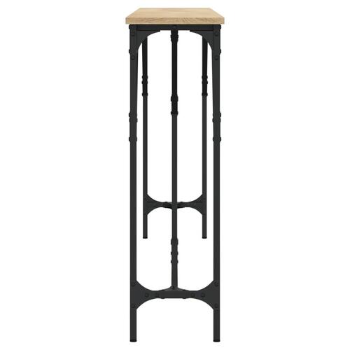 Konsolbord 180x23x75 cm konstrueret træ sonoma-eg