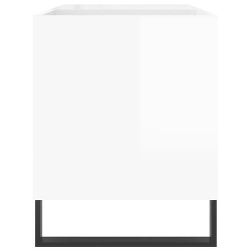 Vinylskab 85x38x48 cm konstrueret træ hvid højglans