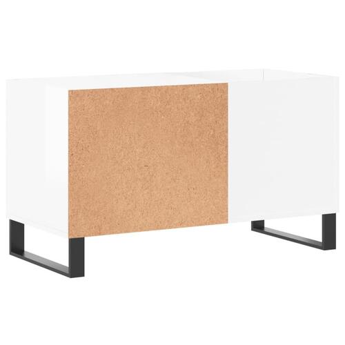Vinylskab 85x38x48 cm konstrueret træ hvid højglans