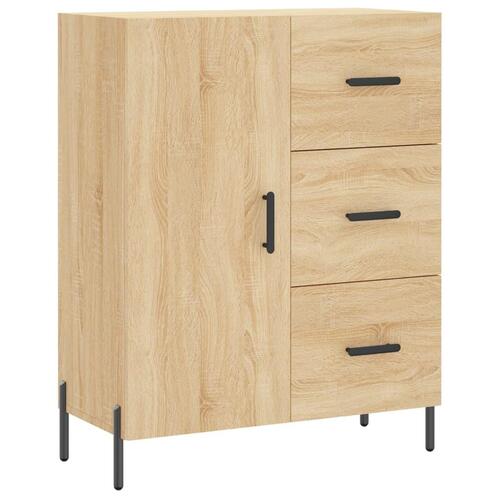Højskab 69,5x34x180 cm konstrueret træ sonoma-eg