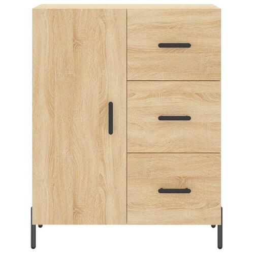 Højskab 69,5x34x180 cm konstrueret træ sonoma-eg