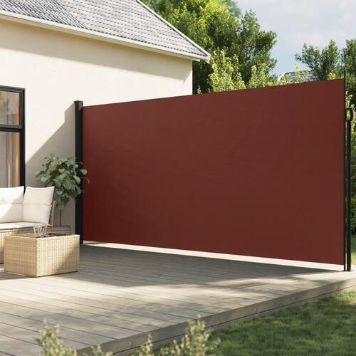 Sidemarkise 220x300 cm sammenrullelig brun