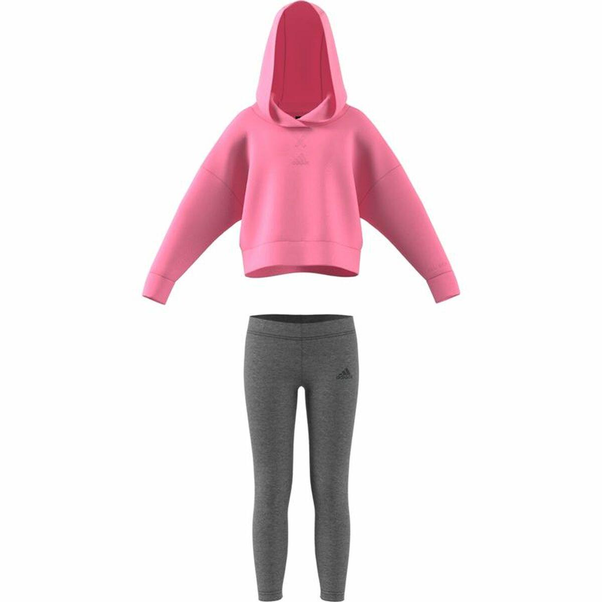 Sportstøj til Børn Adidas Fleece Lyserød 3-4 år