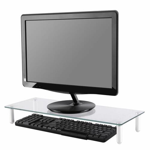 TV-bord Neomounts NSMONITOR10 Sort Gennemsigtig