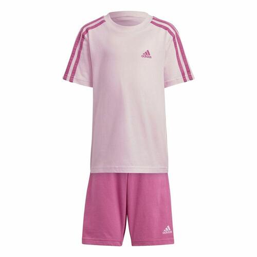 Sportstøj til Børn Adidas 3 Stripes Pink 6-7 år