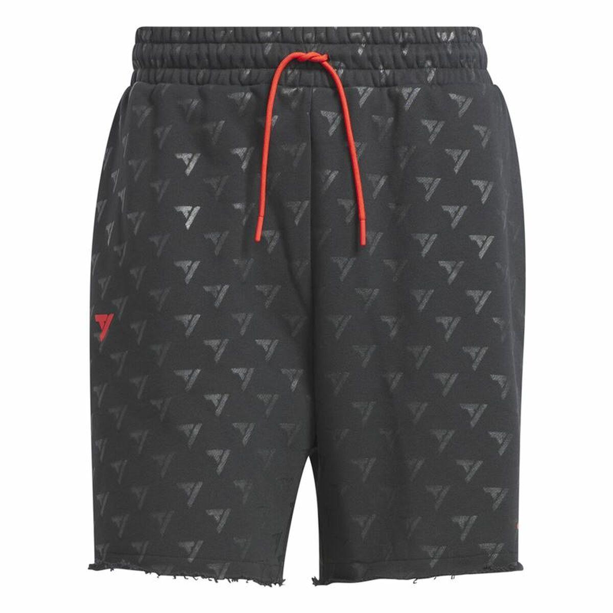Adidas Trae Allover Print basketballshorts til mænd - Grå (L)