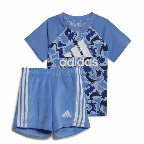 Sportstøj til Baby Adidas Multifarvet Camouflage Dinosaurer 0-3 Måneder