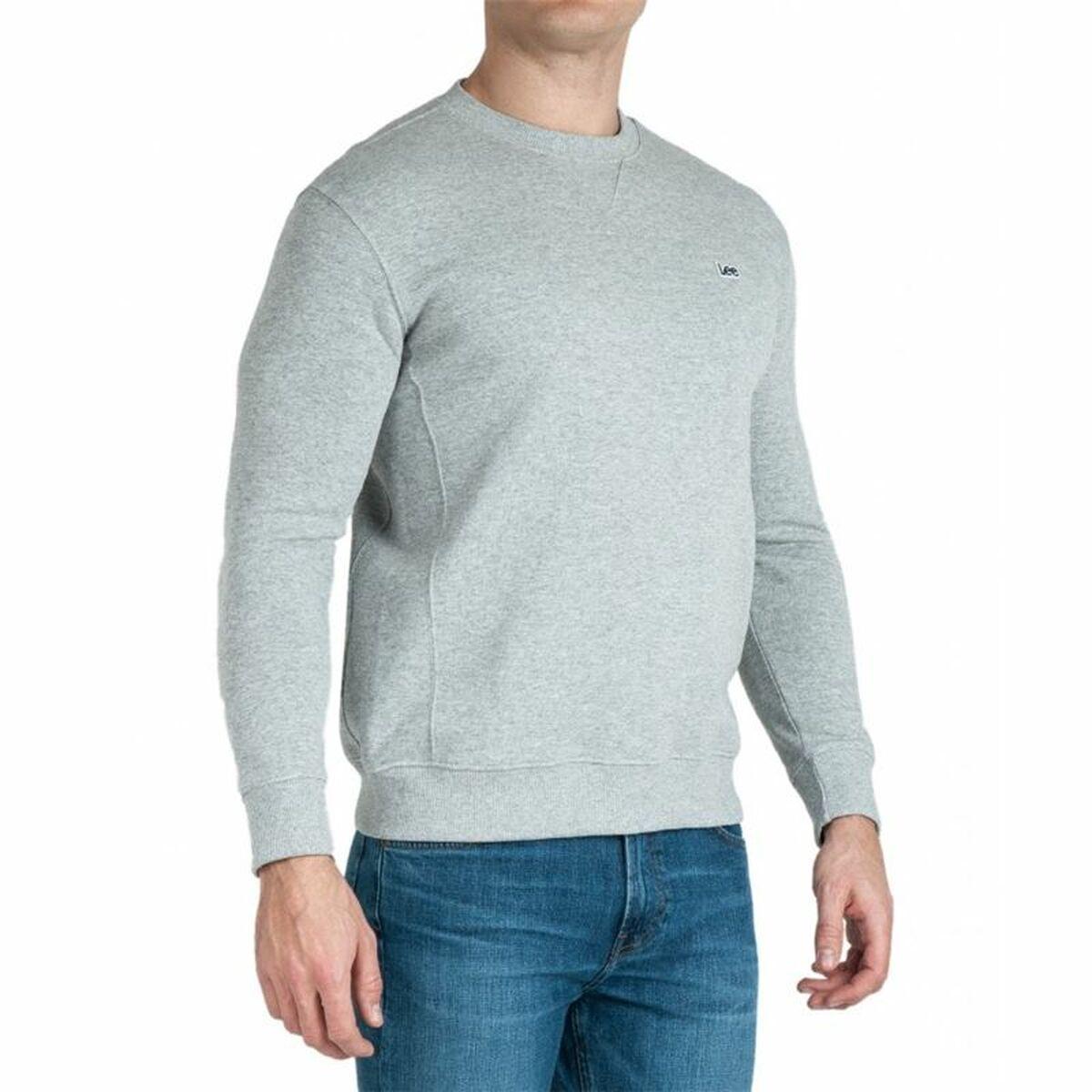Lee Plain Crew sweatshirt til mænd - XL, grå