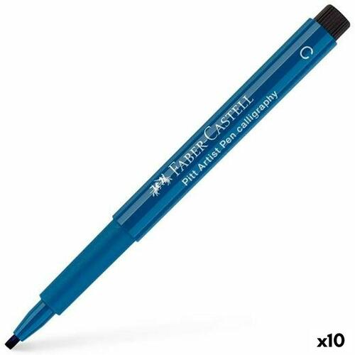 Markør Faber-Castell Pitt Artist Pen C Kalligrafi Mørkeblå (10 enheder)