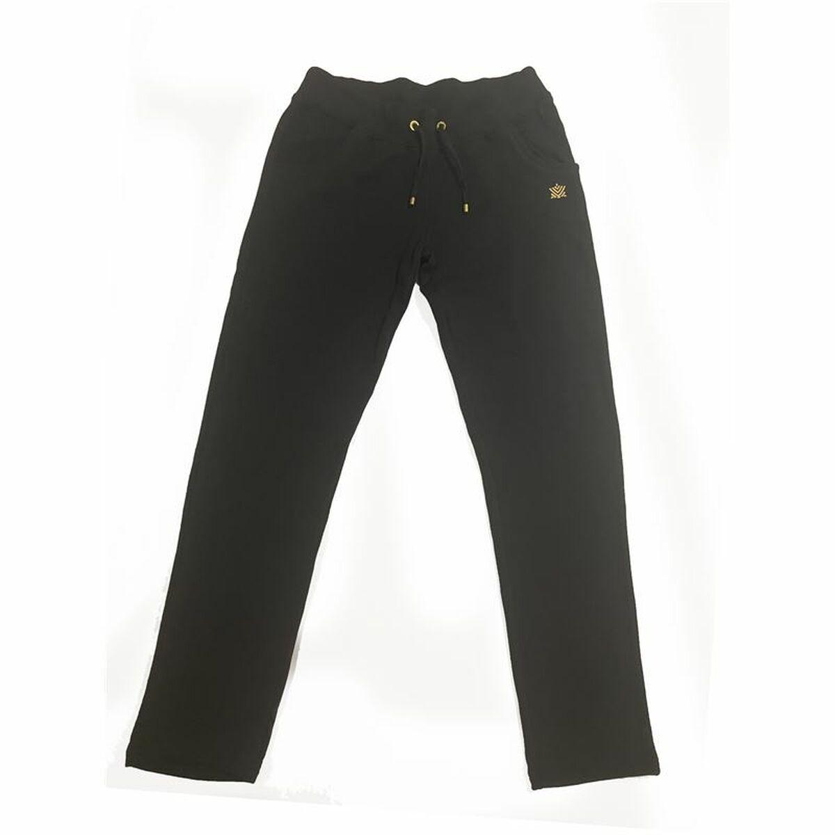 Lange sportsbukser Luanvi Sra Cira Sort Dame 2XL