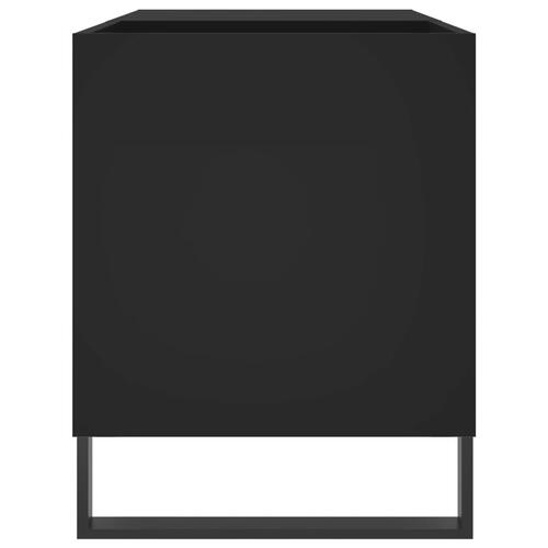 Vinylskab 85x38x48 cm konstrueret træ sort